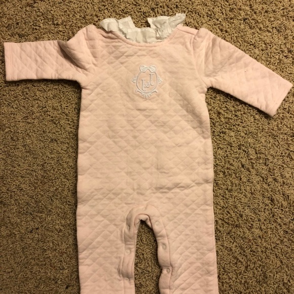 ** 6 for $25** Pink Janie and Jack romper 3 to 6 months - Picture 2 of 4